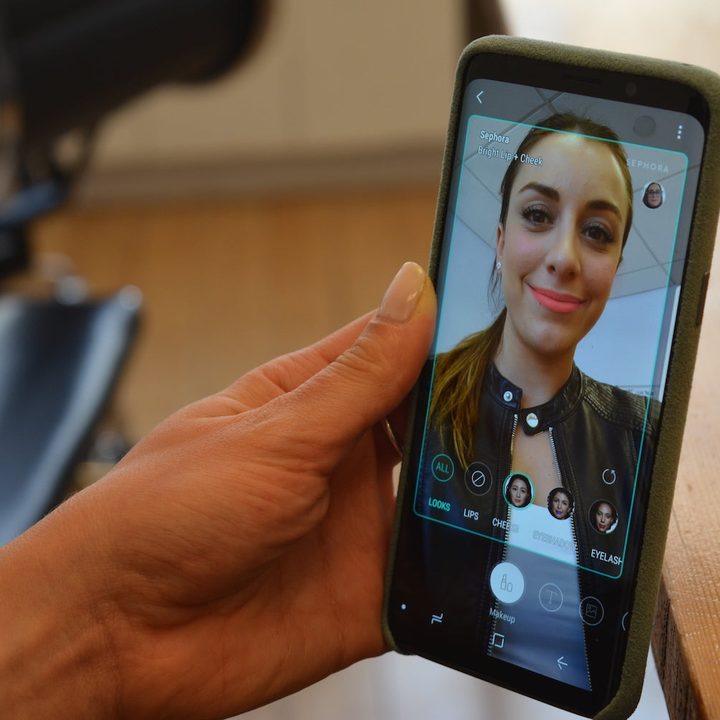 probar y comprar productos con el S9 y S9 Plus