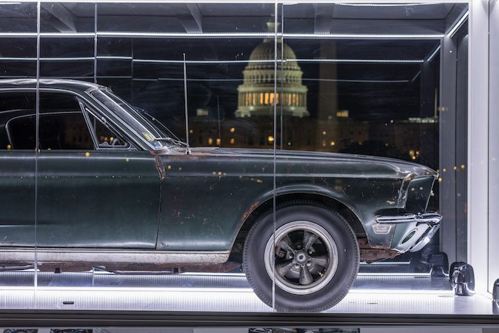 mustang bullitt mcqueen washington on display at national mall