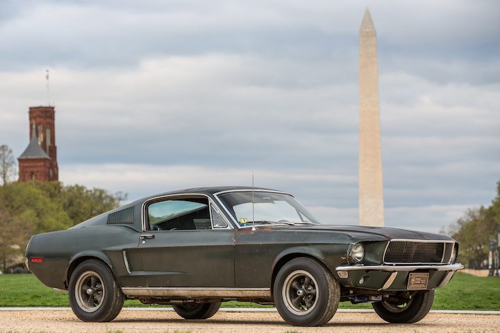 mustang bullitt mcqueen washington on display at national mall
