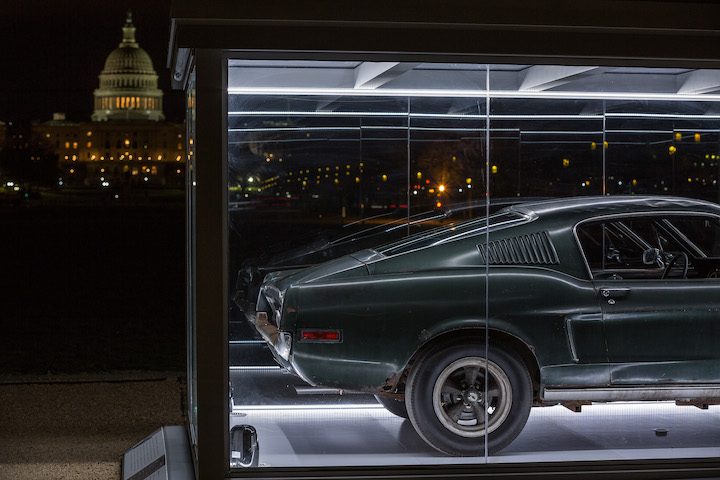 mustang bullitt mcqueen washington on display at national mall