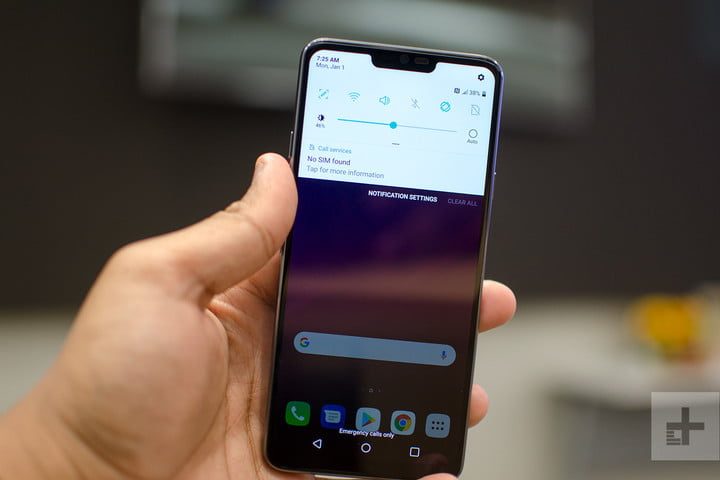 revision lg g7 thinq hands on full notification shade
