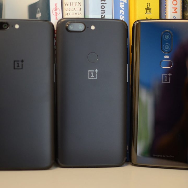OnePlus 6, OnePlus 5T y OnePlus 5