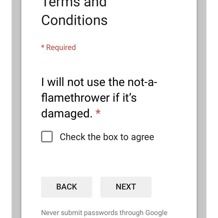 lanzallamas elon musk terminos condiciones terms 2