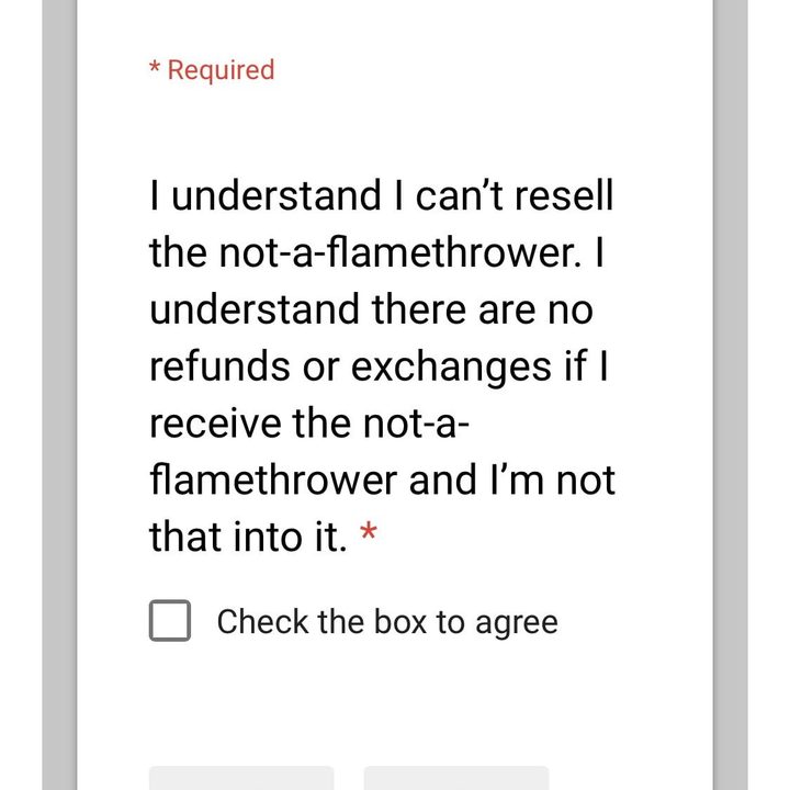 lanzallamas elon musk terminos condiciones terms 3 2