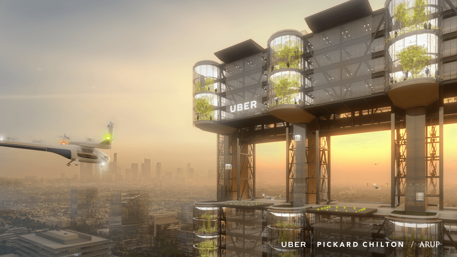uber taxis voladores elevate skport concept pickard chilton arup 2