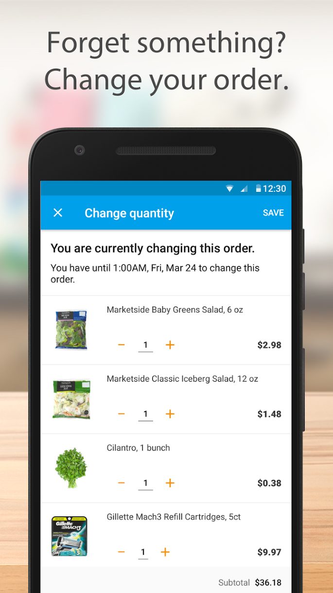 experiencia servicio walmart grocery app 2