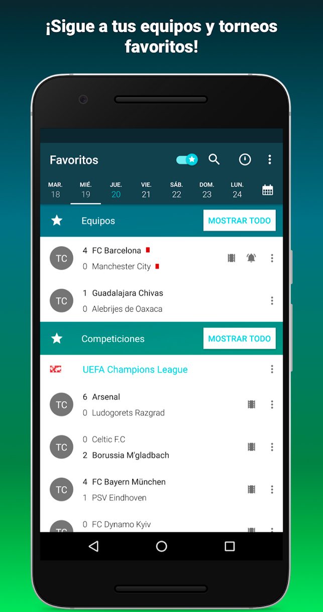 apps para seguir el mundial 2018 forza football 1