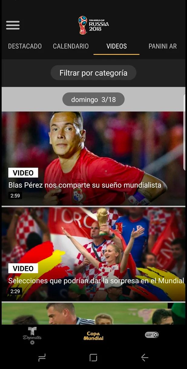apps para seguir el mundial 2018 telemundo deportes 3