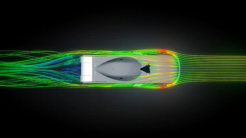 mopar dodge funny car nuevo modelo computational fluid dynamics  cfd were used to simulate and test the interaction of air wi