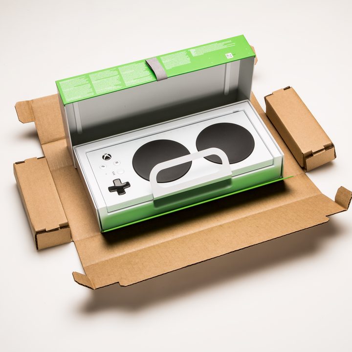 empaque unboxing xbox adaptive controller packaging