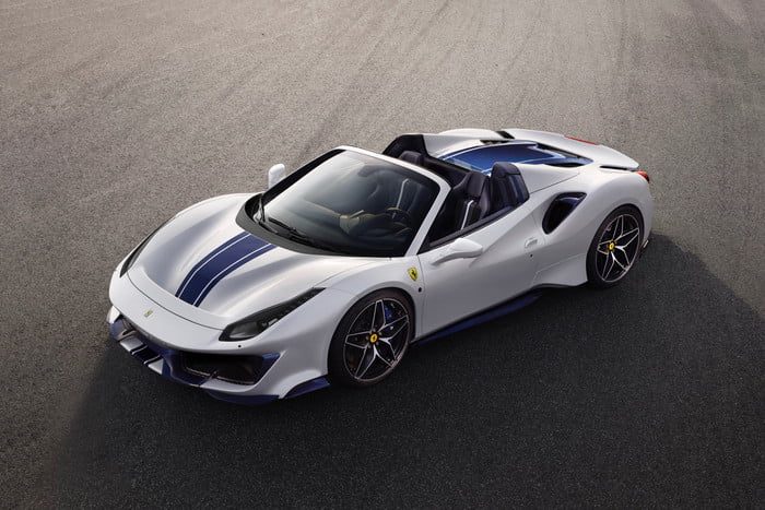 ferrari 488 pista spider convertible 1 front 3 4 700x467 c