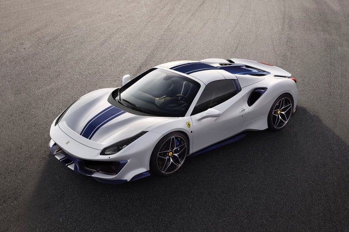 ferrari 488 pista spider convertible 2 front 3 4 closed 700x467 c