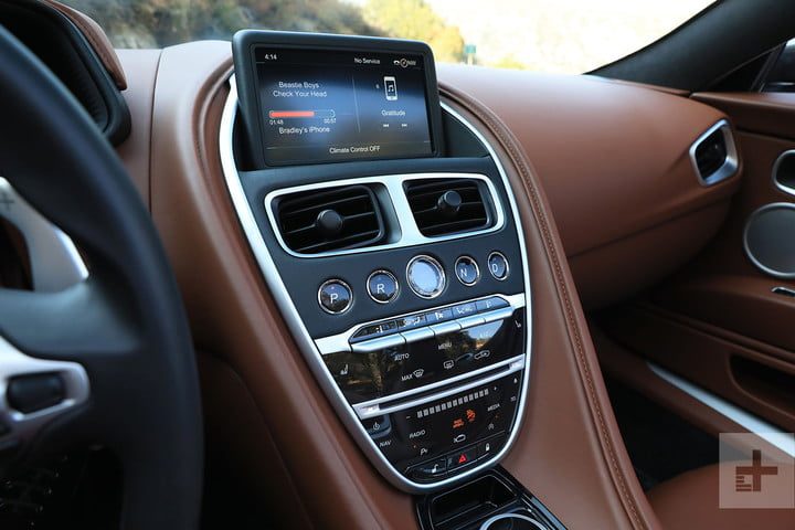 revision aston martin db11 volante 2019 review controls 2 720x720