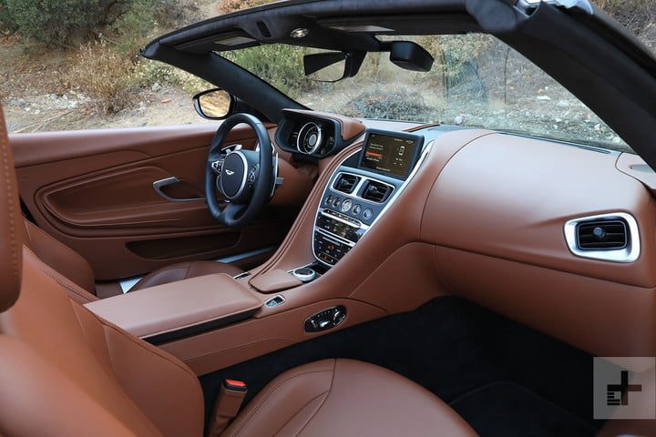 revision aston martin db11 volante 2019 review front seats 2 720x720