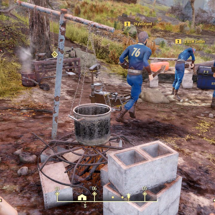 jugamos fallout 76 hands on overseer camp