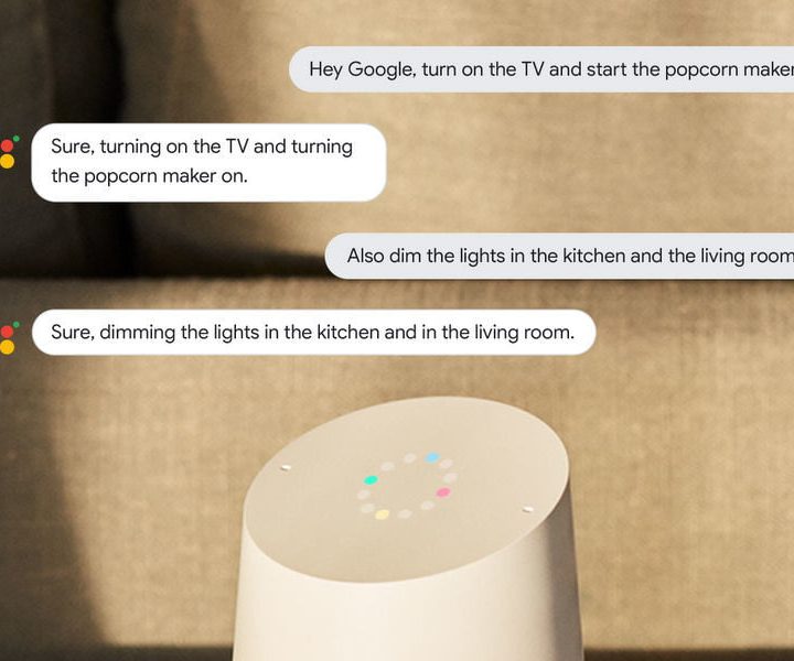 Un altavoz de Google. Comparamos Cortana, Siri y Google Assistant