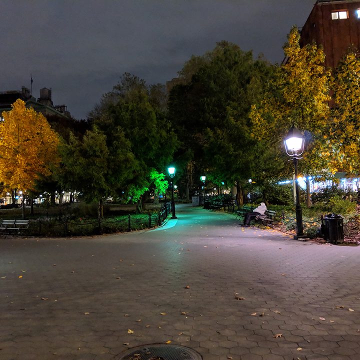 night sight fotos telefonos pixel park off