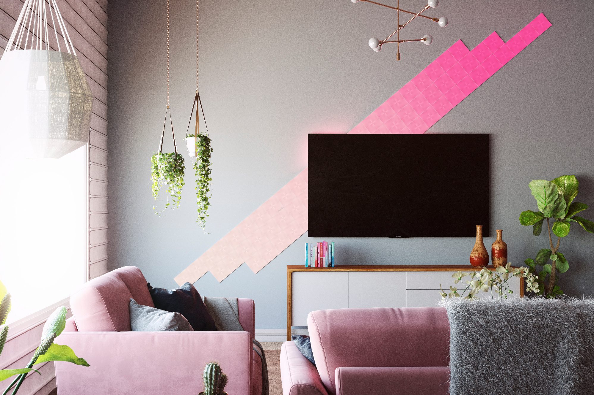 revision paneles luz nanoleaf canvas print