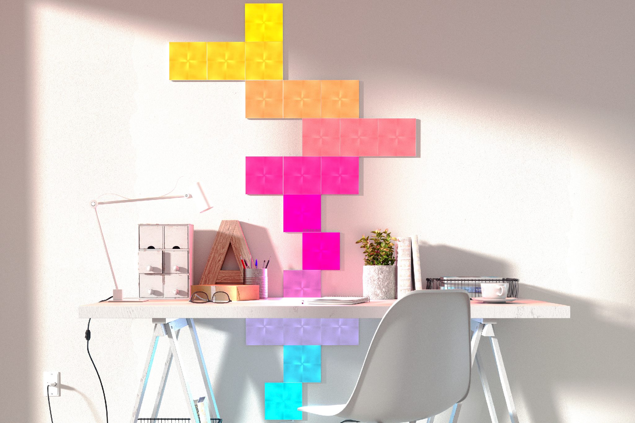 revision paneles luz nanoleaf canvas print