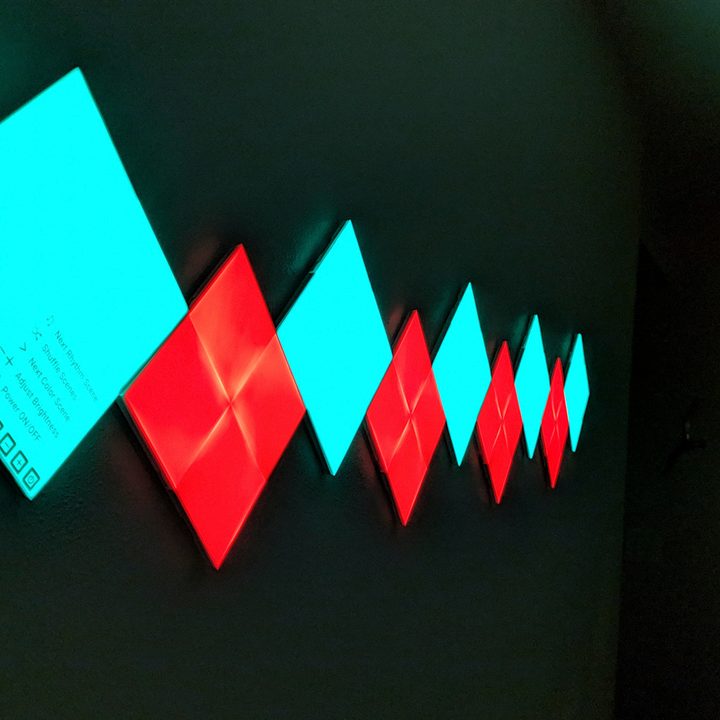 revision paneles luz nanoleaf canvas pannels 12