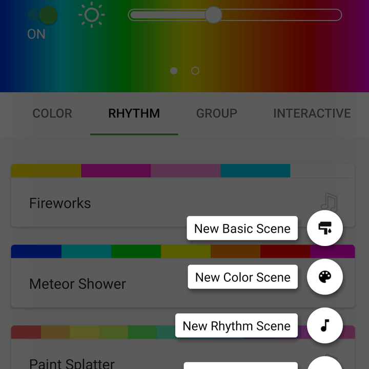 revision paneles luz nanoleaf canvas screenshot 2