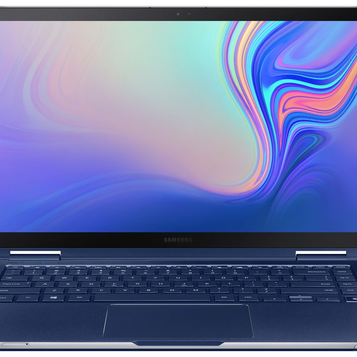 samsung notebook 9 nt950sbe 001 front open blue