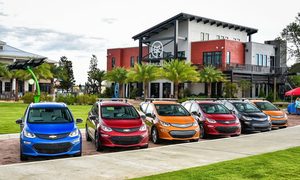 general motors credito fiscal electricos the chevrolet bolt ev media program at babcock ranch friday july 21 2017 on floridas