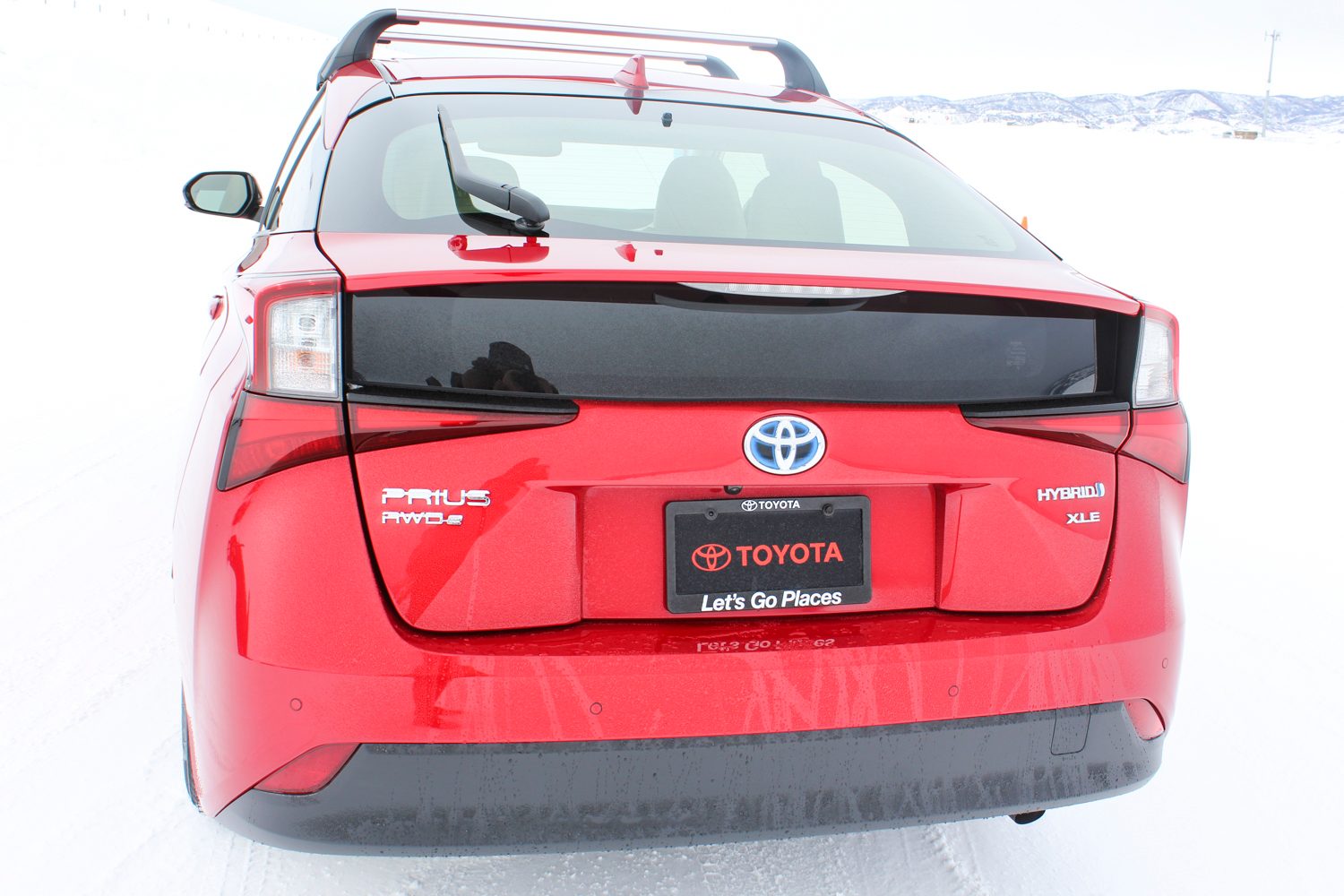 manejamos el toyota prius awd e en la nieve 2019 17