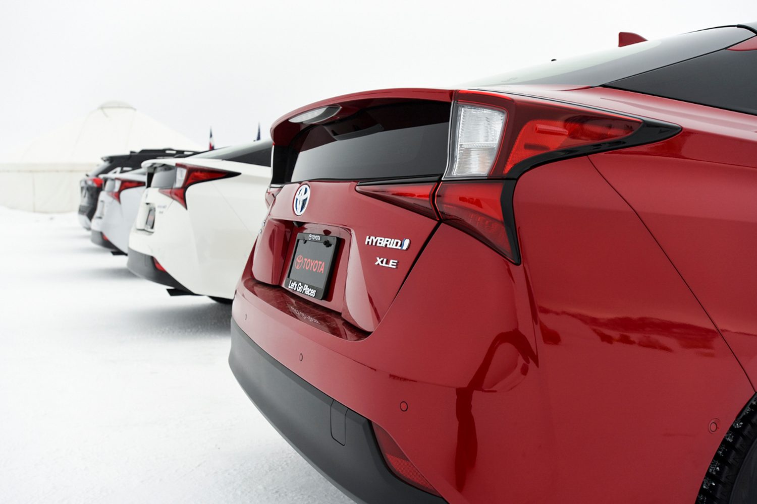 manejamos el toyota prius awd e en la nieve 2019 27