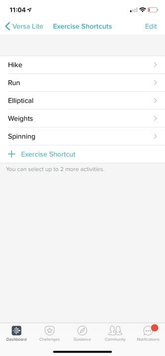 trucos para el fitbit versa lite 5 add exercise shortcuts png tips and tricks 720x720