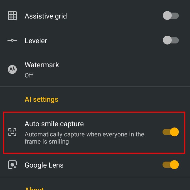 Sonrisa automática: cómo configurar el Moto G7, G7 Power y G7 Play