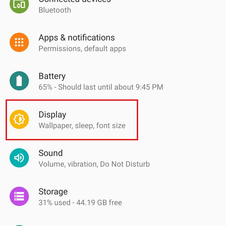 Tamaño de Pantalla: cómo configurar el Moto G7, G7 Power y G7 Play