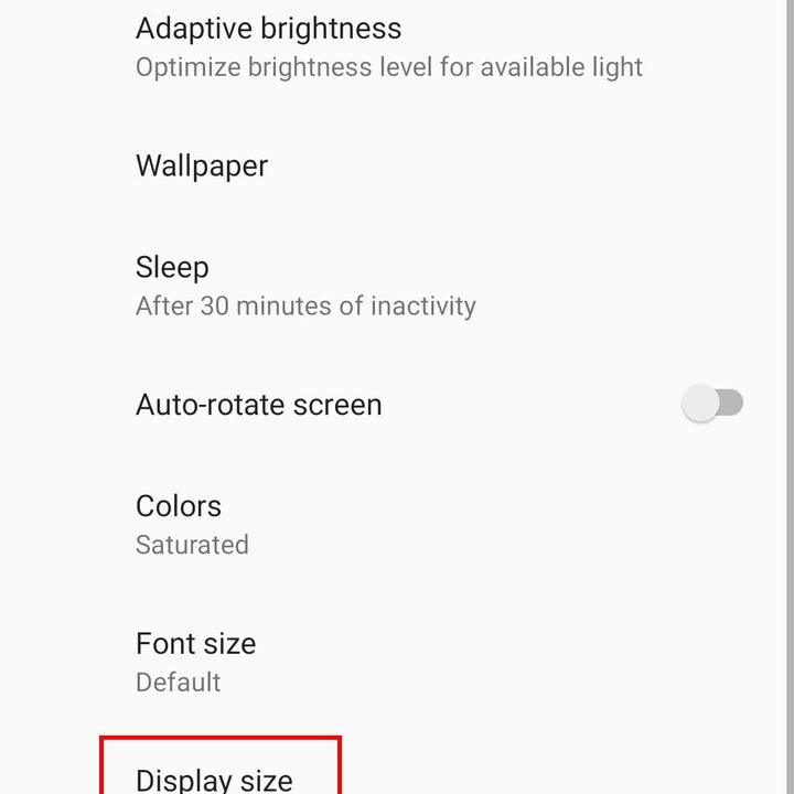 Tamaño de Pantalla: cómo configurar el Moto G7, G7 Power y G7 Play