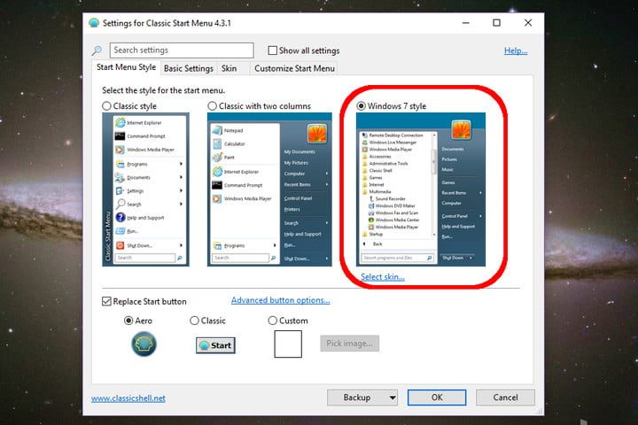 Si quieres saber cómo cambiar la apariencia de Windows 10 a Windows 7, debes comenzar por el menú de inicio.