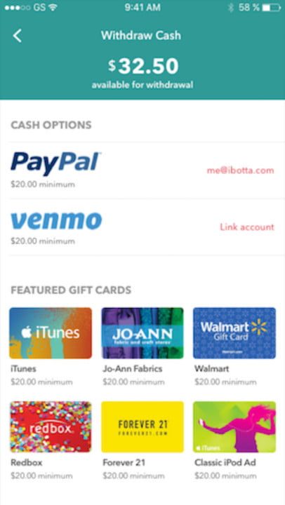 aplicaciones para ganar dinero android ios ibotta screen 2 720x720