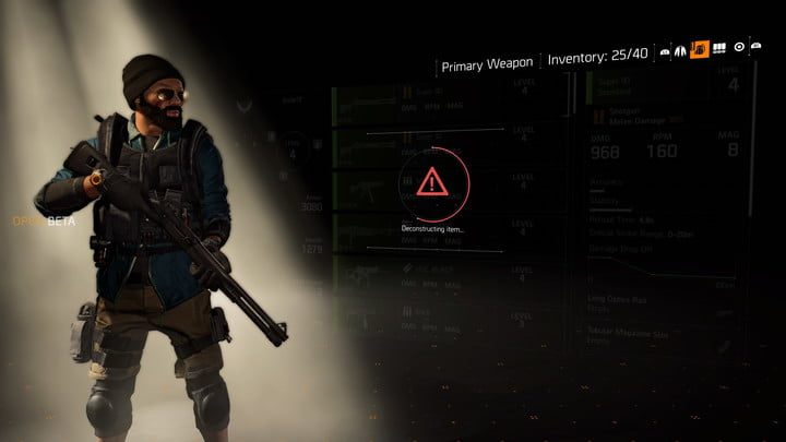 Deconstruir es una buena forma de optimizar tus herramientas en The Division 2