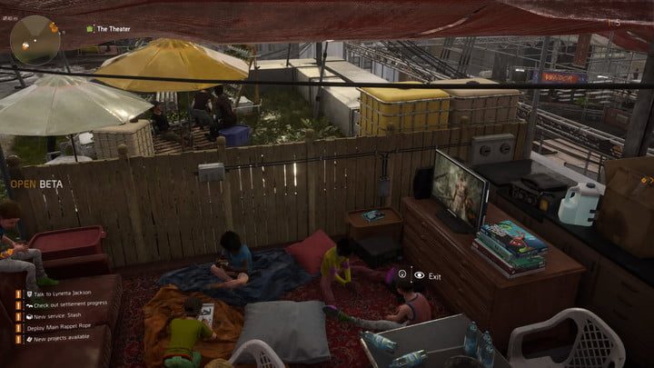 En los asentamientos de The Divison 2 habla con todos