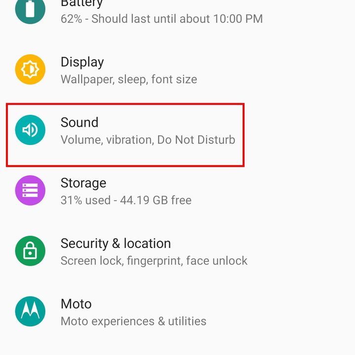 Tono de llamada: cómo configurar el Moto G7, G7 Power y G7 Play
