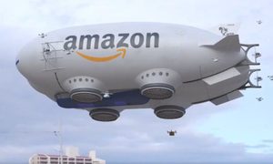amazon dirigible drones de entrega blimp dron