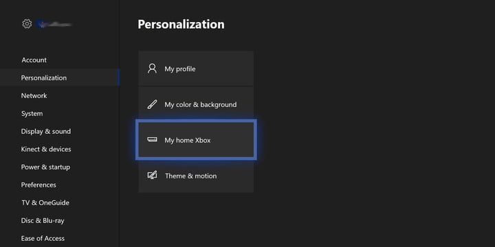 Pantalla de Xbox One para aprender cómo compartir juegos Xbox One