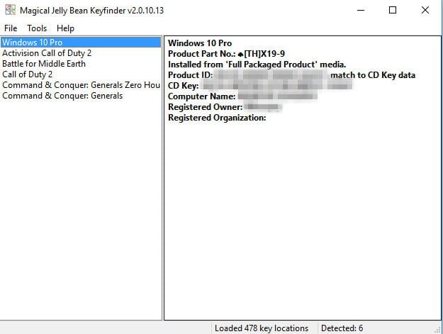 buscador de claves de productos