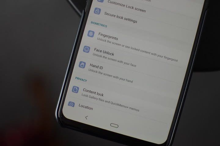 Configurar el LG G8 ThinQ | Desbloqueo facial