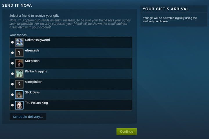 Selecciona tu destinatario