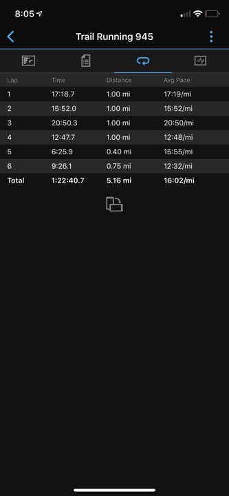 revision garmin forerunner 945 connect splits 720x720