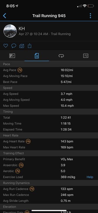 revision garmin forerunner 945 connect stats 720x720