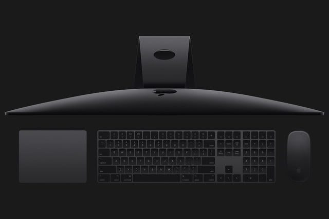 Vista de los accesorios para iMac Pro.