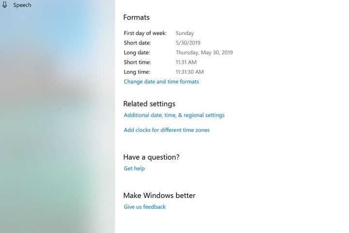cambiar la hora en Windows 10