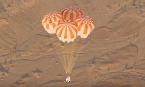 problemas capsula crew dragon spacex parachutes 2