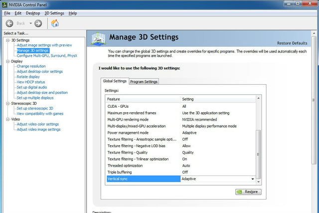 La mayoría de los monitores tiene compatibilidad con Vsync.