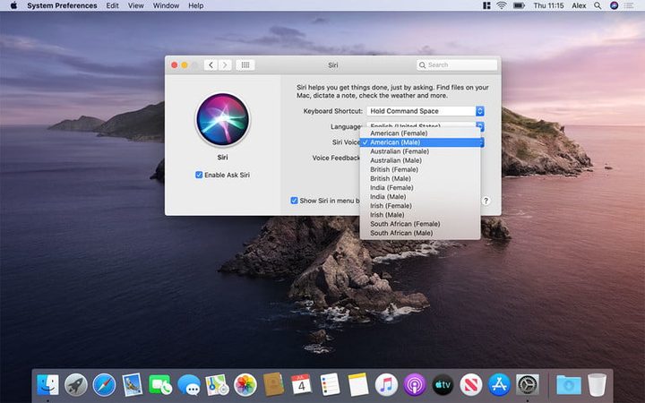 usar Siri en Mac